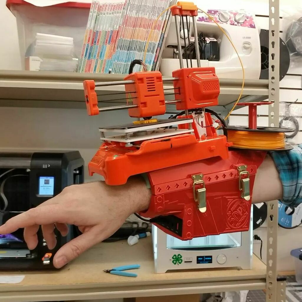 Arm mounted 3D printer